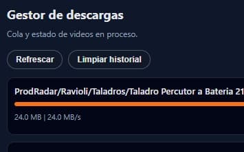 Exporta y descarga todo